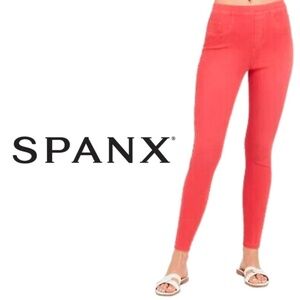 Spanx NWT Ankle Jean-ish Leggings Island Red - Size Small